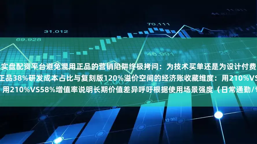 实盘配资平台避免混用正品的营销陷阱终极拷问：为技术买单还是为设计付费？升华消费价值观讨论：算账：正品38%研发成本占比与复刻版120%溢价空间的经济账收藏维度：用210%VS58%增值率说明长期价值差异呼吁根据使用场景强度（日常通勤/专业户外）做出梯度化选择